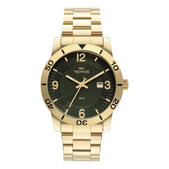Relogio Masculino Technos Classic Steel Dourado Foto 1