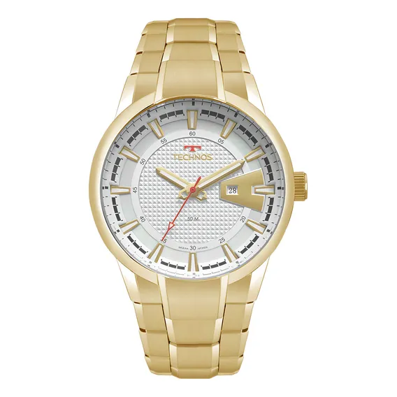 Relógio Masculino Technos Skymaster Dourado Original Com Nfe Foto 1