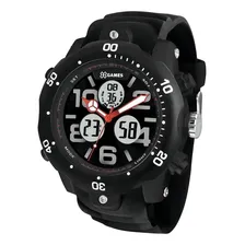 Rel贸gio Masculino X-games Xmppa221 P2px Preto Anadigi 100m Foto mini 1