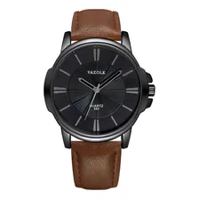Relógio Masculino Yazole 332 Original Marrom Foto  mini 1