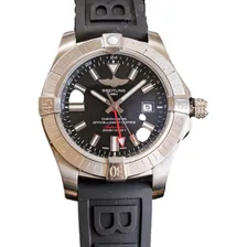 Relógio mecânico Breitling Avenger com pulseira de borracha Foto  mini 1