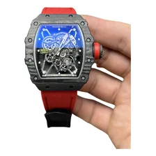Rel贸gio mec芒nico masculino Richard Mille Sporty Seiko Foto mini 1