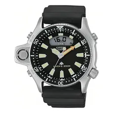 Rel贸gio Mergulho Citizen Promaster Aqualand Jp2000 08e Prata Cor da correia P Cor do bisel Prateado Cor do fundo Preto Foto mini 1