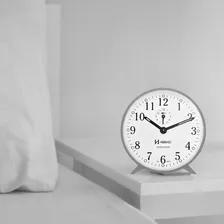 Relógio Mesa Despertador Antigo A Cordas Cinza Herweg 2320 Cor Cinza Foto mini  3