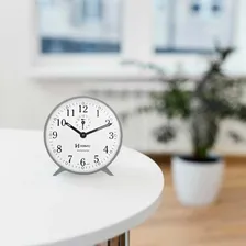 Relógio Mesa Despertador Antigo A Cordas Cinza Herweg 2320 Cor Cinza Foto mini  2
