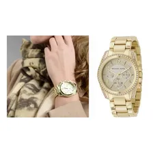 Rel贸gio Michael Kors 5166 Dourado Gold Foto mini 4