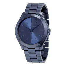 Rel贸gio Michael Kors Feminino Mk3419 Runway Azul Slim Foto mini 1