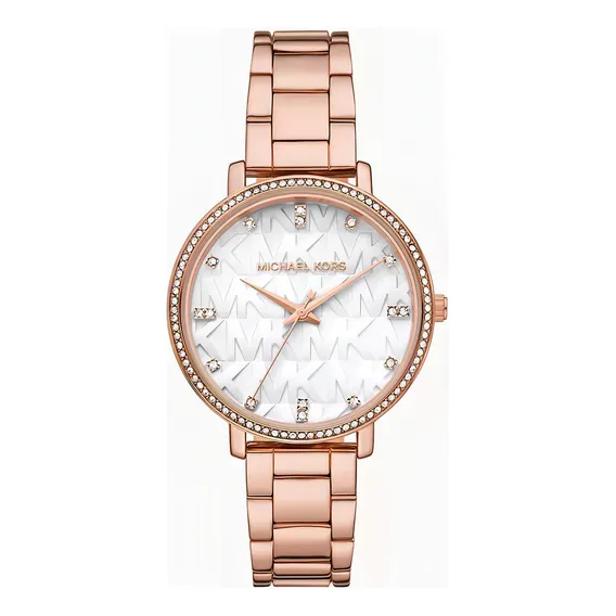 Relógio Michael Kors Feminino - Mk4594/1jn - Rosê+pedras Foto 1