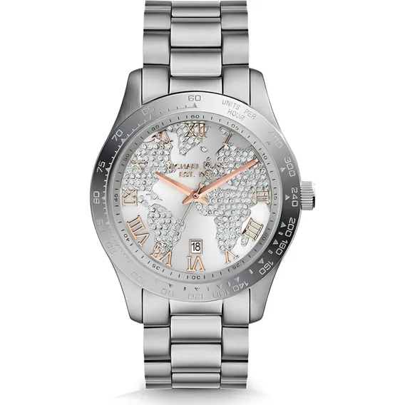 Relogio Michael Kors Mk 5958 Feminino Layton Prateado Foto 1