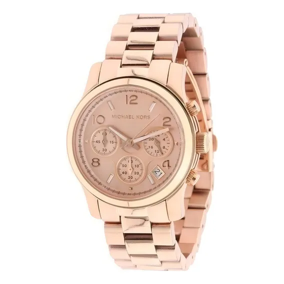 Rel贸gio Michael Kors Mk5128 Runway Rose 38mm Original Foto 1