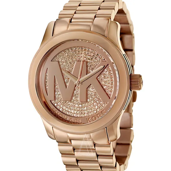 Rel贸gio Michael Kors Mk5661 Runway Original Rose Eua Foto 1