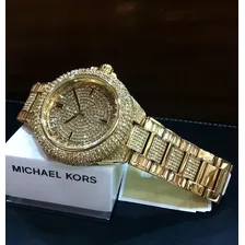 Rel贸gio Michael Kors Mk5720 Camille Swarovsk Original Eua Cor da correia Dourado Cor do bisel Dourado Cor do fundo Dourado Foto mini 2