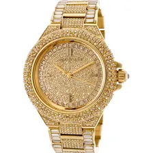 Rel贸gio Michael Kors Mk5720 Camille Swarovsk Original Eua Cor da correia Dourado Cor do bisel Dourado Cor do fundo Dourado Foto mini 1