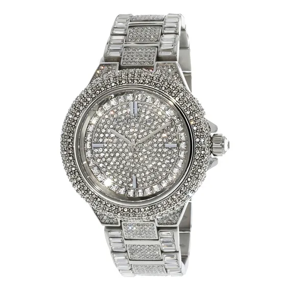 Rel贸gio Michael Kors Mk5869 Prata Svarowski Cravejado Foto 1