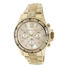 Rel贸gio Michael Kors Mk5874 Everest Dourado Eua Cristais Foto mini 1
