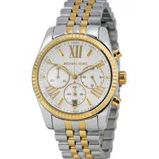 Relogio Michael Kors Mk5955 Lexington Mother Of Eua Pearl Cor da correia Prateado Cor do bisel Dourado Cor do fundo Prateado Foto mini 1