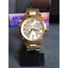 Relogio Michael Kors Mk5959 Layton 100% Original 12x S/juros Cor da correia Dourado Foto mini 1