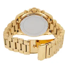 Rel贸gio Michael Kors Mk6538 Bradshaw Crystal Dourado Foto mini 3