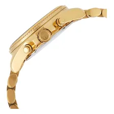 Rel贸gio Michael Kors Mk6538 Bradshaw Crystal Dourado Foto mini 2