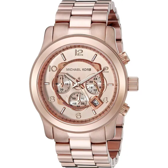 Rel贸gio Michael Kors Mk8096 Oversized Original Rose Foto 1