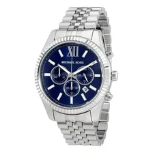 Relogio Michael Kors Mk8280 Lexington Azul Prata E Foto mini 1