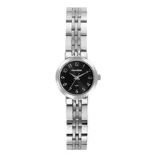 Relógio Modaine Prata Feminino Analógico Aço 32731l0mvne2k1 Correia Prateado Bisel Prateado Fundo Preto Foto  mini 1