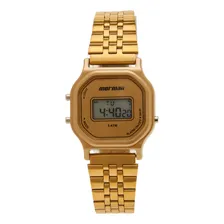 Rel贸gio Mormaii Feminino Vintage Dourado Foto mini 3