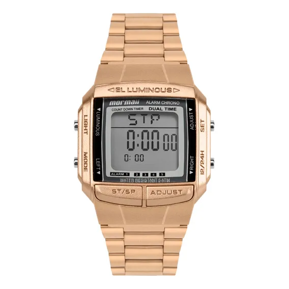 Relógio Mormaii Feminino Vintage Rosé - Mo04001b/7j Foto 1