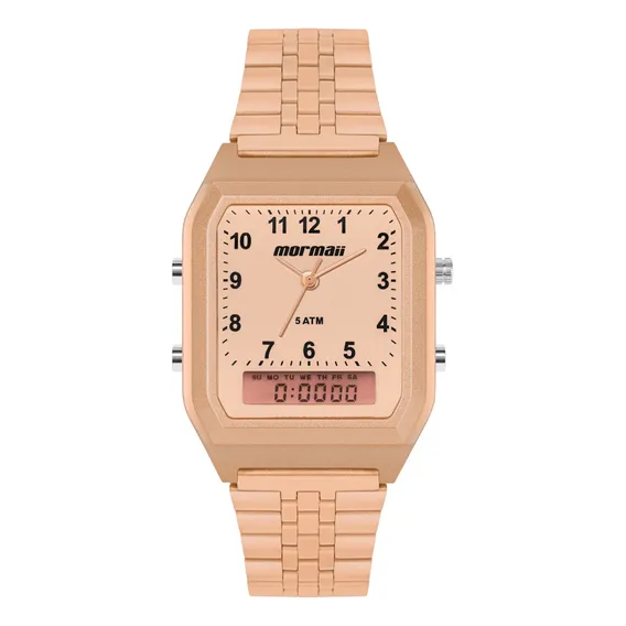 Relógio Mormaii Feminino Vintage Rosé - Mopc21jalh/7j Foto 1