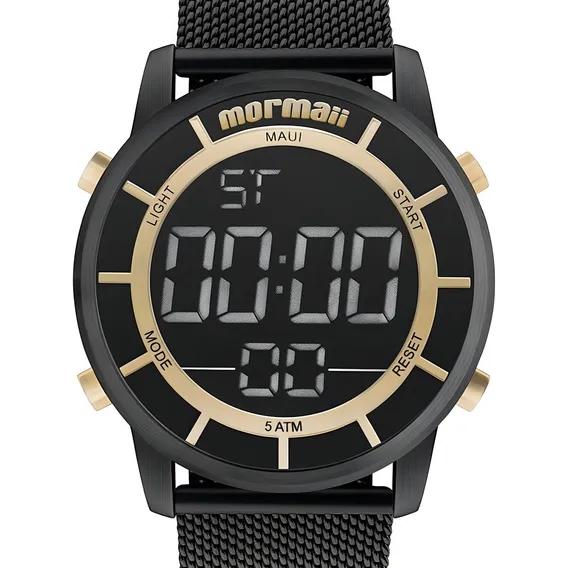 Rel贸gio Mormaii Masculino Preto Digital Mobj3463bb/4p Foto 1