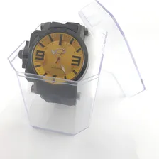Relogio Oakley Pulseira Unissex Diversas Cores Cor da correia Preto Cor do fundo Amarelo Foto mini 2