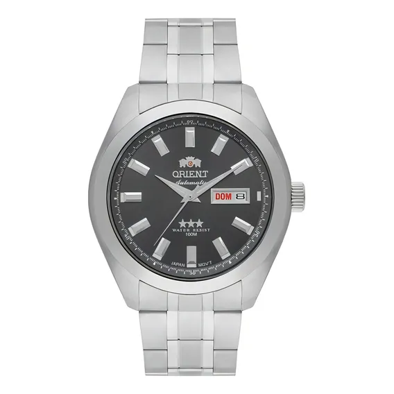 Relógio Orient 469ss075f G1sx Aço Automatico 469ss075 Cinza Foto 1
