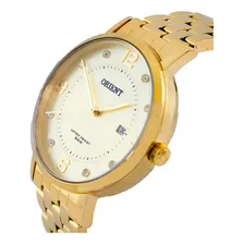 Rel贸gio Orient Feminino Fgss1165 C2kx Dourado Analogico Cor do fundo Champanhe Foto mini 4