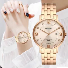 Relogio Orient Feminino Rose Gold - Frss1042 R2rx Cor da correia Rosa Foto mini 4