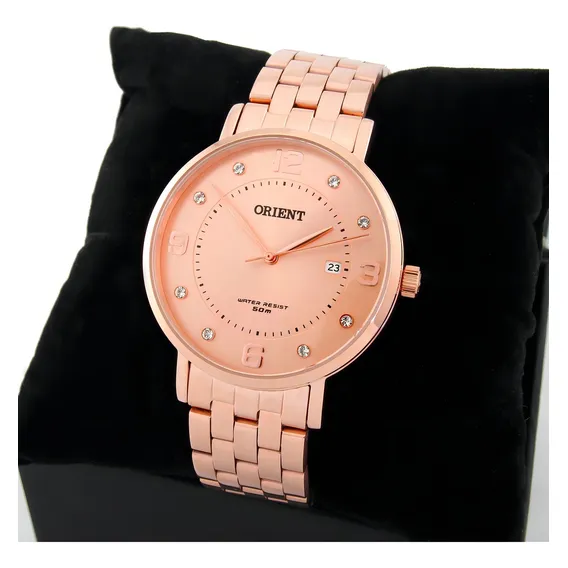 Relogio Orient Feminino Rose Gold - Frss1042 R2rx Cor da correia Rosa Foto 1