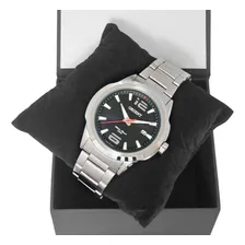 Relógio Orient Masculino Aço Mbss1208 Calendário Correia Prateado Bisel Prateado Fundo Preto Foto mini 2