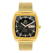 Relógio Orient Masculino Automatico Dourado F49gg030 P1kx Foto  mini 1