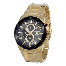 Rel贸gio Orient Masculino Cron贸grafo Mgssc004 G1kx Dourado Foto mini 4