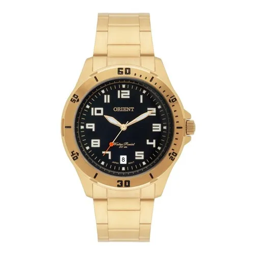 Relógio Orient Masculino Dourado - Mgss1105a P2kx Cor do fundo Preto Foto 1