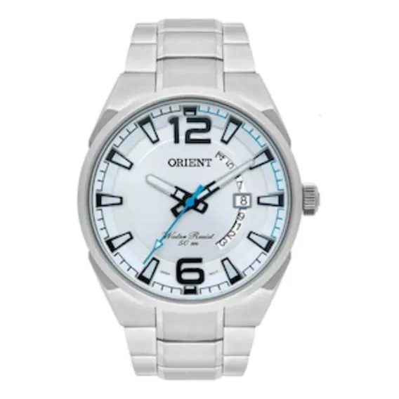 Relógio Orient Masculino Mbss1336 S2sx Aço Prata Analogico Foto 1