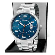 Relógio Orient Masculino Mbss1381 D2sx Prata Azul Aço Foto mini  2