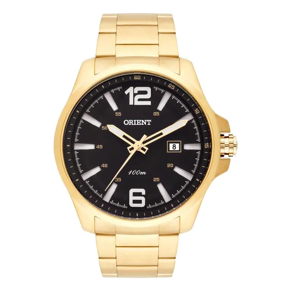 Rel贸gio Orient Masculino Mgss1124 P2kx Dourado Anal贸gico Foto 1