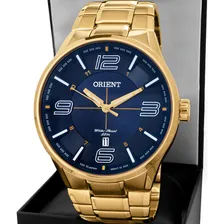Relógio Orient Masculino Mgss1136 D2kx Azul Dourado Foto  mini 1