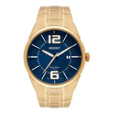 Rel贸gio Orient Masculino Mgss1152 D2kx Dourado Azul A莽o Foto mini 1