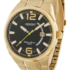 Relógio Orient Masculino Mgss1159 P2kx Dourado Analogico Cor do fundo Preto Foto  mini 1