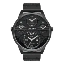 Relogio Orient Masculino Mpsct002 P2px Preto Couro Grande Foto  mini 1