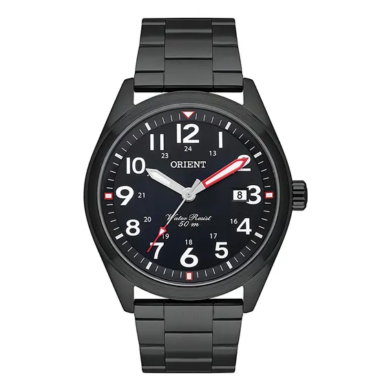 Rel贸gio Orient Masculino Mpss1036 P2px Preto A莽o Foto 1