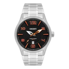 Rel贸gio Orient Masculino Prata Grande Analogico Mbss1318 Posx Foto mini 1