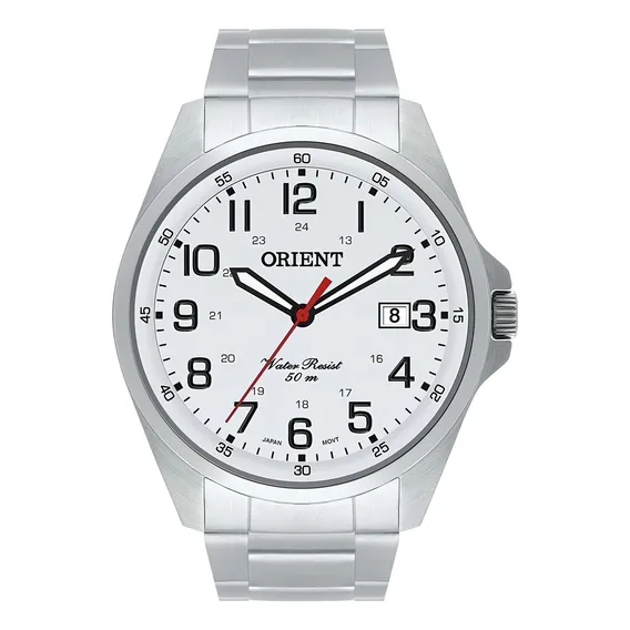 Relógio Orient Masculino Prata - Mbss1171 S2sx Foto 1