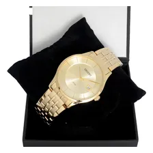 Rel贸gio Orient Masculino Slim Mgss1127 C1kx Dourado Foto mini 3